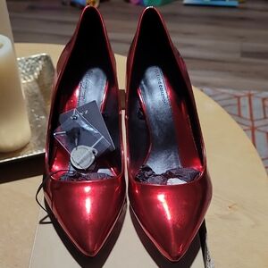 Zara Shiny Red Heels